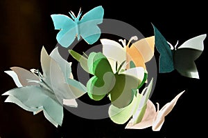 Paper butterflies
