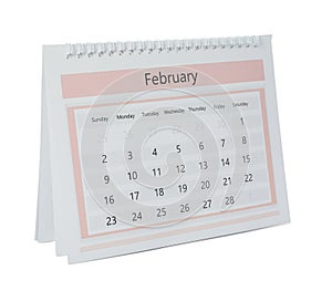 Paper calendar isolated. Planning concept
