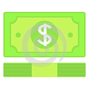 Paper cash green cash. photo