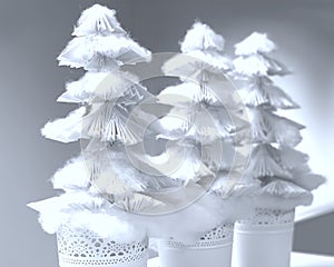 Paper Christmas trees