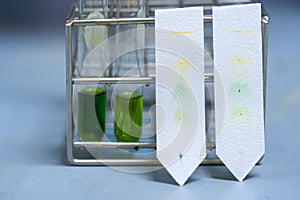 Paper chromatography is an analytical method used to separate colored chemicals or substances