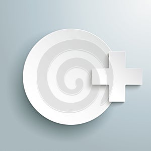 Paper Circle Plus Gray