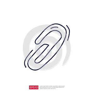 Paper Clip hand drawn doodle icon