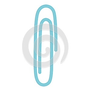 Paper clip icon cartoon vector. Office attach