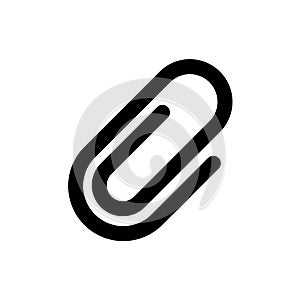 Paper clip icon flat vector template design trendy