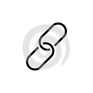 Paper clip icon flat vector template design trendy