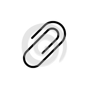 Paper clip icon flat vector template design trendy