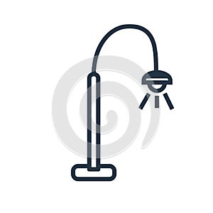 Paper clip icon vector isolated on white background, Paper clip sign