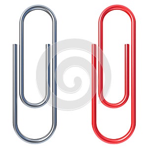 Paper clip isolated photo