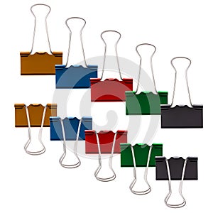 Paper clip isolated on white. Vector illustration