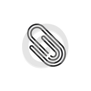 Paper clip line icon