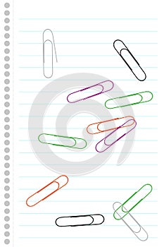 paper clip on paper