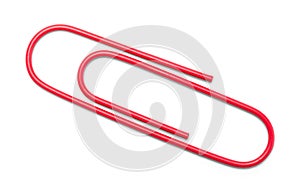 Paper Clip Red