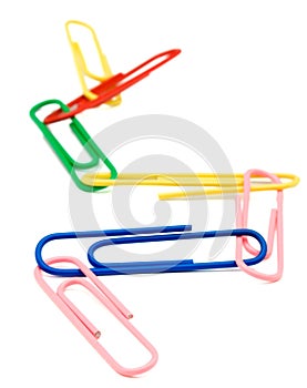 Paper Clips Linked Together photo