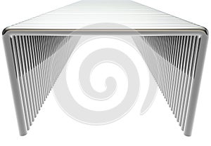 Paper clips on a white background