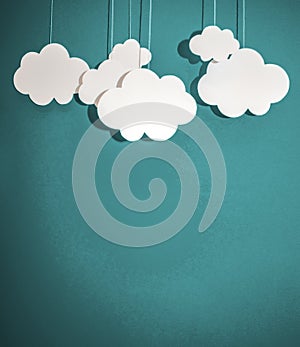 Cloud simple concept ideas minimalist