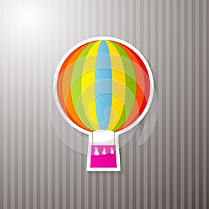 Paper Colorful Hot Air Balloon