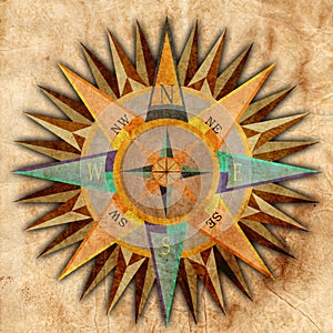 Paper with compass