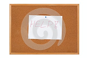 Paper on cork notice board - help