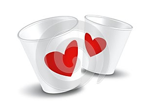 Paper cup Love