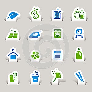 Paper Cut - Cleaning Icons