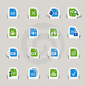 Paper Cut - File format icons