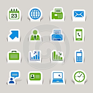 Paper Cut - Office and Business icons