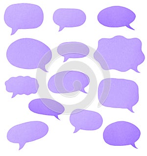 Paper Cut Outs of Speech Bubbles