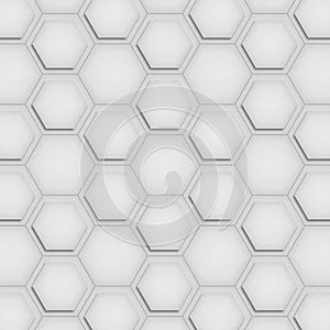 Paper cut of soccer, football texture is black and white hexagon