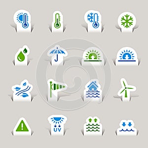 Paper Cut - Weather icons