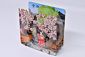 Kyoto Gion District Paper Cutout Decoration photo