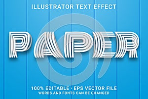 PAPER 3d -Editable text effect