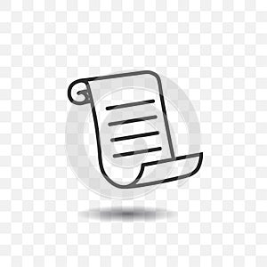 Paper document icon.