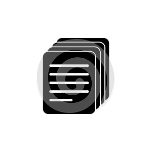 Paper Documents Flat Vector Icon