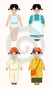 Paper Doll for Dress Up Game