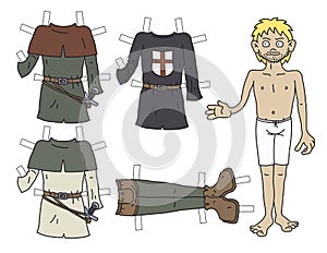 The paper doll funny historical nobleman