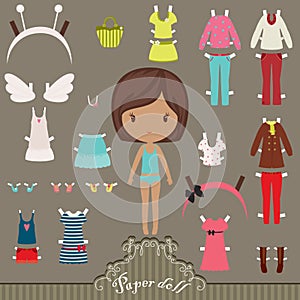 Paper doll outfits