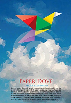 Paper dove sky