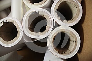 Paper end rolls newspapers