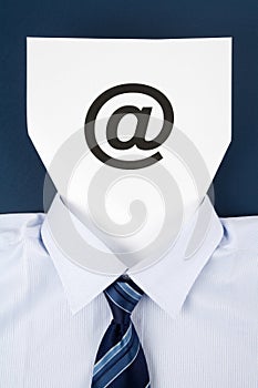 Paper Face and Email Sign