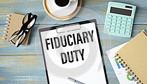 Paper with Fiduciary duty