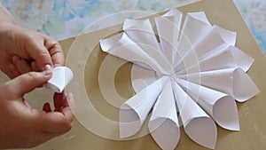 Paper flower handmade