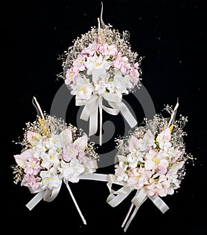 Paper flower use in funeral ceremony.