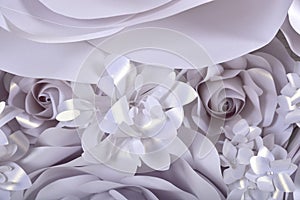 Paper flower wall