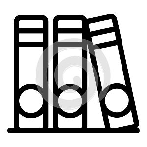 Paper folders icon, outline style
