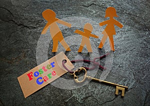 Paper foster care family