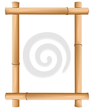 Paper in a frame from a bamboo