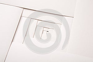 Paper geometric composition, abstract background