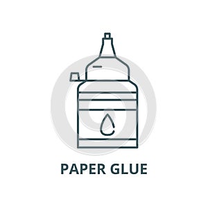 Paper glue vector line icon, linear concept, outline sign, symbol