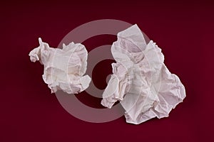 Paper handkerchiefs used